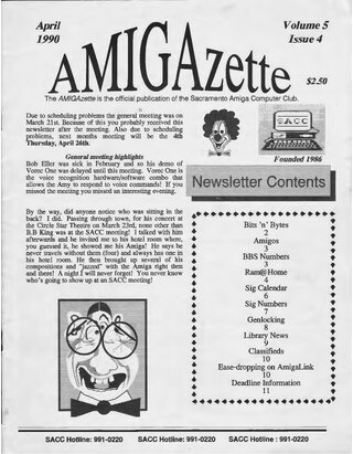 AmigaZette - 1990-04 cover